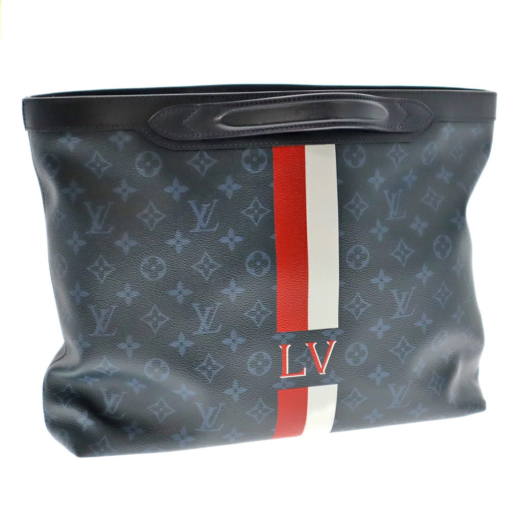 LOUIS VUITTON Ultralight Tote Handbag Limited Edition Blue Monogram Navy Blue